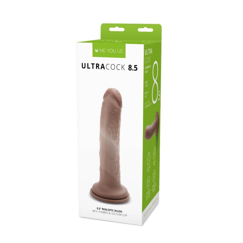 Duże realistyczne dildo z mocną przyssawką 21,5 cm